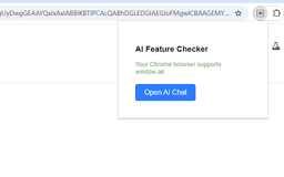 AI Feature Checker - Chrome Extension