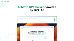 AI Math GPT Solver Online Powered by GPT-4o | Math Bot