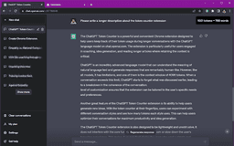 ChatGPT Token Counter - Chrome Extension