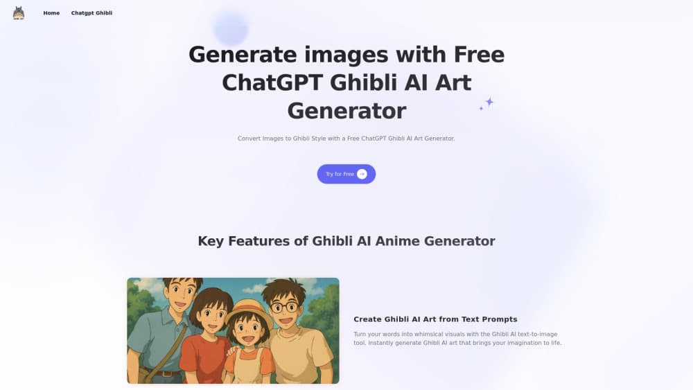 Ghibli Art AI: Free Online Ghibli-Style Art Generator