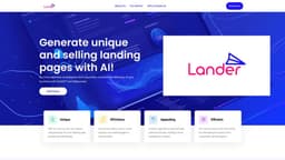 Lander - Landing Page AI Generator