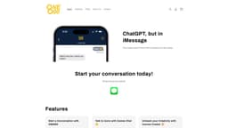 ONE800: ChatGPT for iMessage