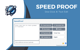SpeedProof - Chrome Extension