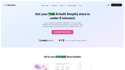 StoreLauncher - Free AI Powered Shopify Store Builder