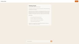 Exploring Claude's Deep Thinking Process