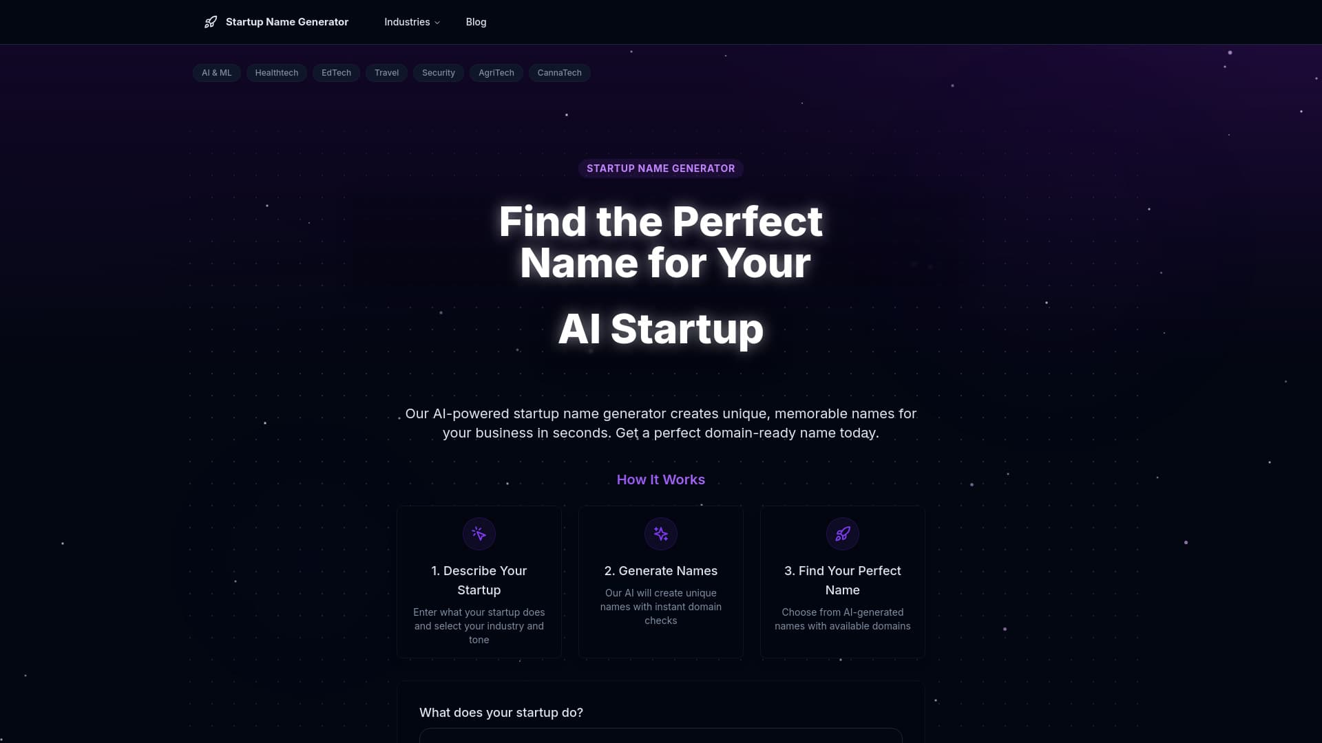 AI Startup Name Generator