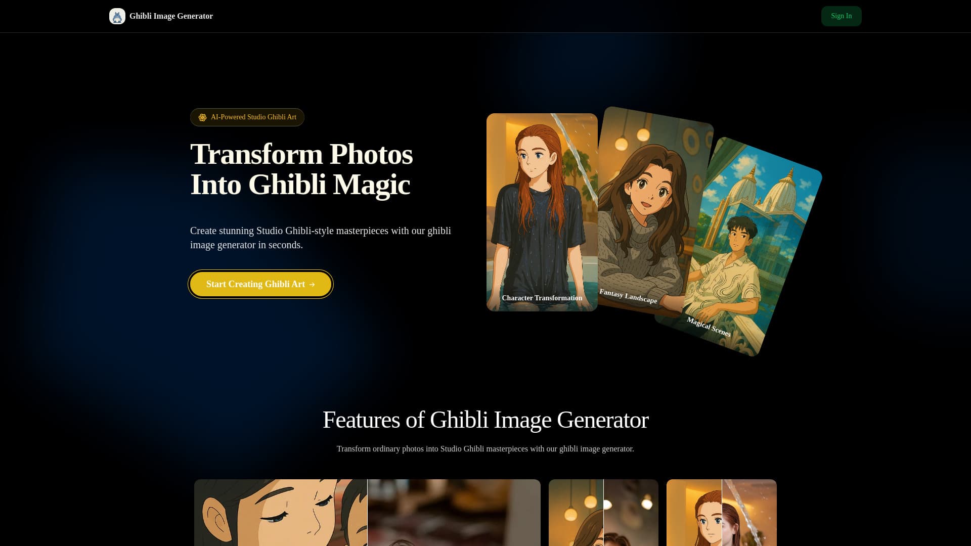 Ghibli Image Generator