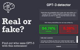 GPT-3 Text Detection - Chrome Extension